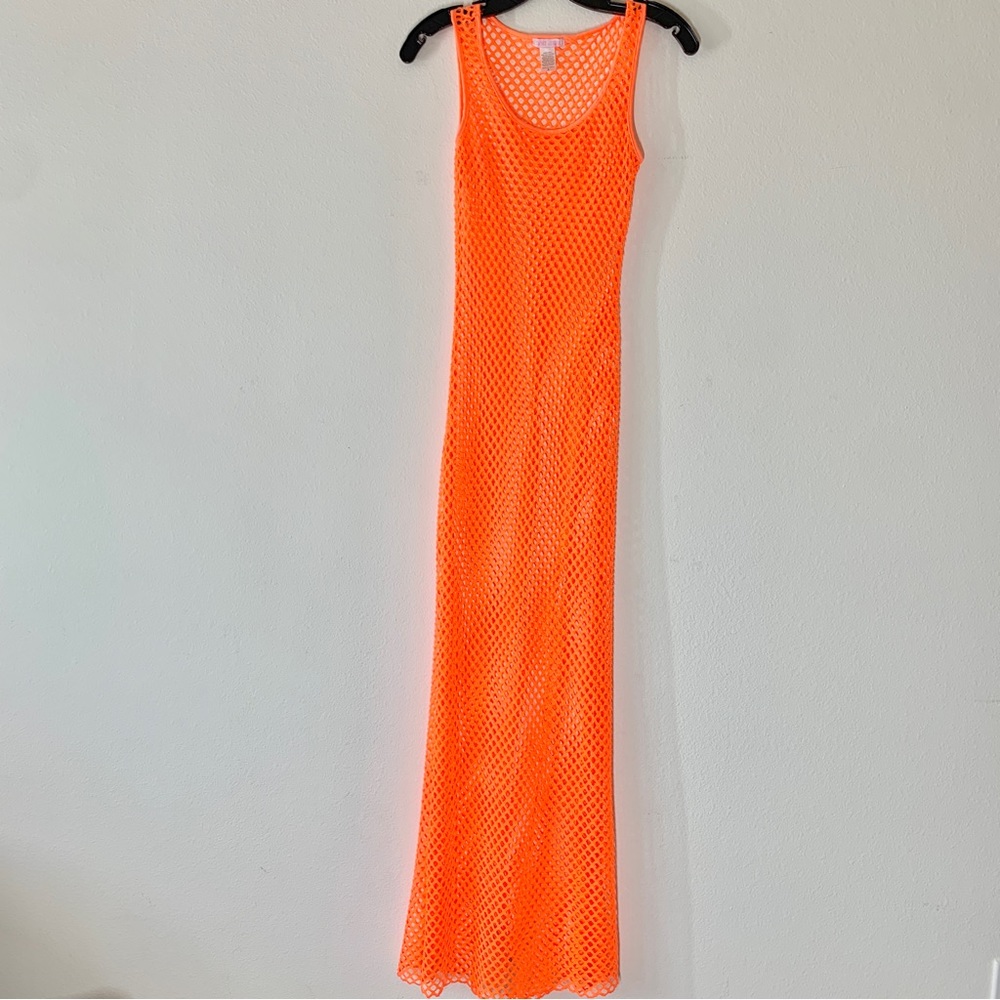 Emma Jordan Neon Net Maxi Slit Coverup